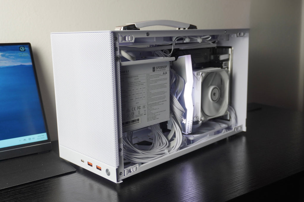 White Mini-ITX Gaming PC | RTX 4060 8GB, 1TB SSD, Ryzen 5 5500, 16GB DDR4-3200