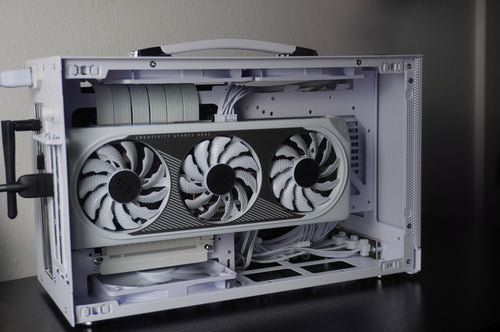 White Mini-ITX Gaming PC | RTX 4060 8GB, 1TB SSD, Ryzen 5 5500, 16GB DDR4-3200